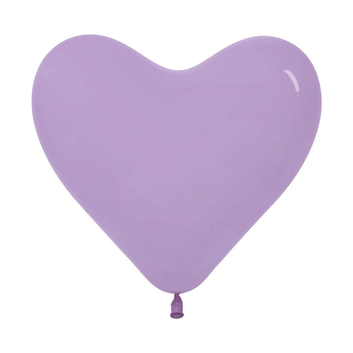 Globo Corazon Fashion Lila Fashion 6" x 50 Unidades Sempertex