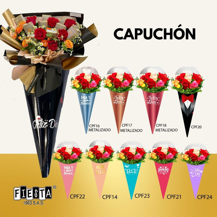 Caja Capuchón Negro Corbatin x 1 Unidad