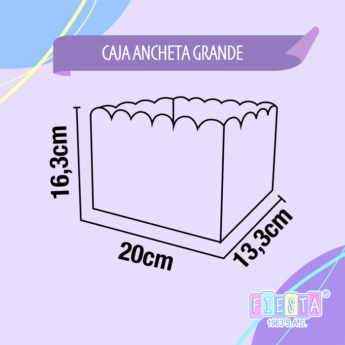 Caja Ancheta Grande Feliz Cumpleaños x 1 unidad