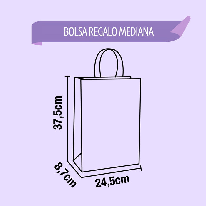 Bolsa Regalo Para el mejor papa Mediana x 1 Unidad
