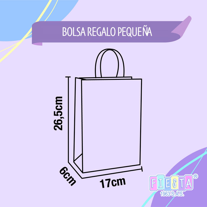 Bolsa Regalo Pequeña Feliz Dia Mostacho x 1 Unidad