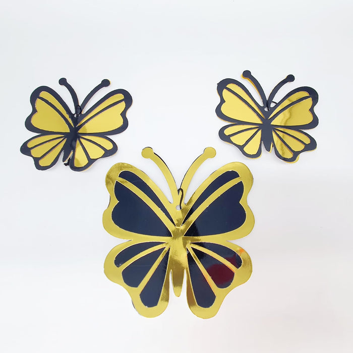 Aplique de Mariposas Decorativas Troqueladas X 3 Unidades  Ref.1