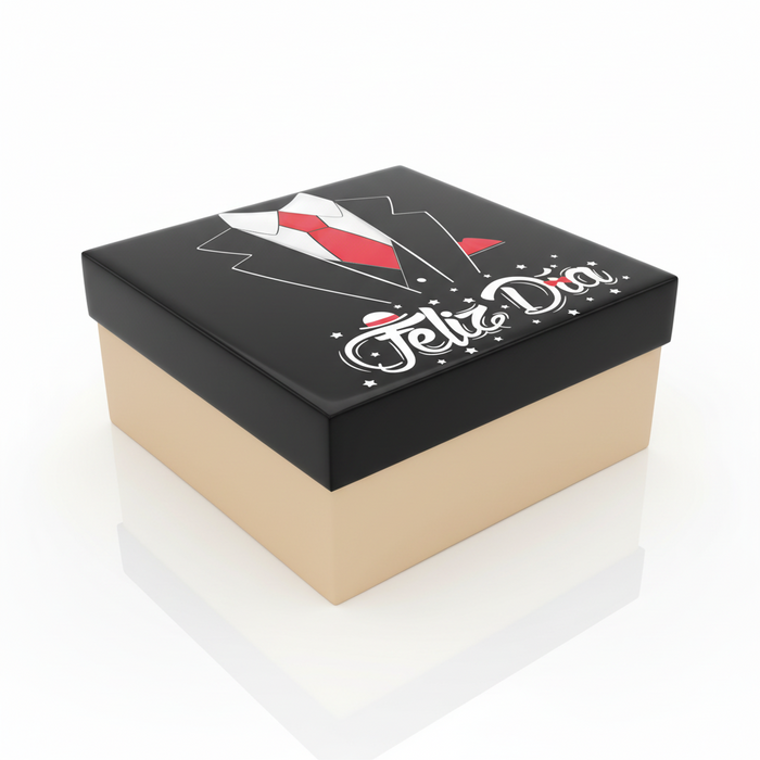 Caja 30 x 30 Feliz Dia Corbata x 1 Unidad