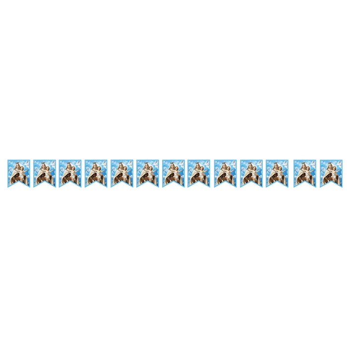Banderola Metalizada Virgen Del Carmen 3.6 M X 1 Unidad Sempertex