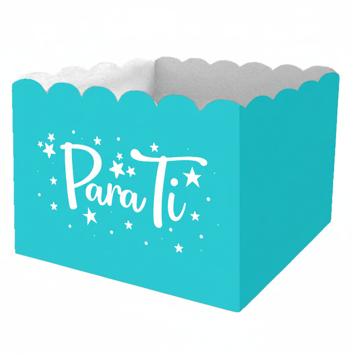 Caja Ancheta Grande Premium Aguamarina x 1 unidad