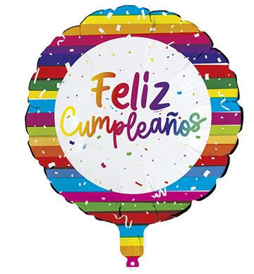 Globo Foil Feliz Cumpleaños Festivo 18" x 1 Unidad Sempertex