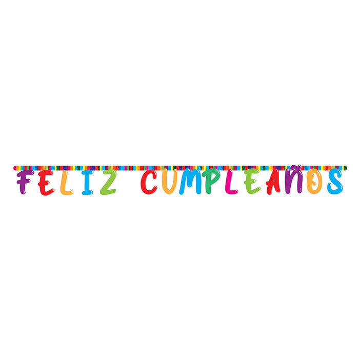 Cartel de Letras Feliz Cumpleaños Festivo x 1 Unidad Sempertex