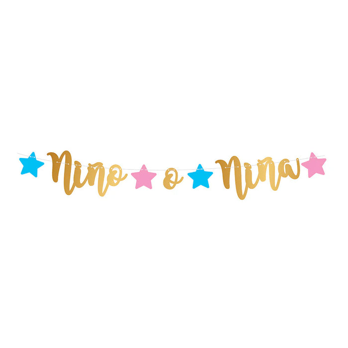 Cartel de Letras Niño o Niña x 1 Unidad Sempertex