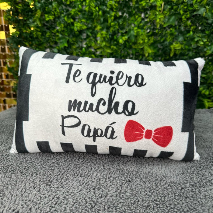 Cojin Mediano Te Quiero Mucho Papá x 1 Unidad