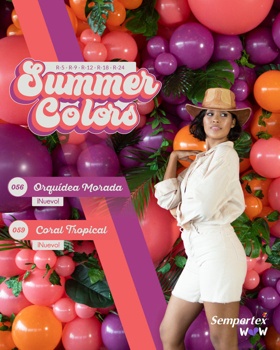 Globo Orquidea Morada Fashion Tubito 260 x 20 Unidades Sempertex