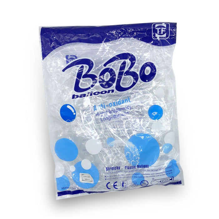 Globo Burbuja Bobo de 18" x 50 unidades Empaque Azul