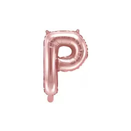 Globo Letra P Dorado Rosa 16"