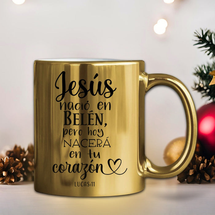 Mug Dorado Navidad 11 Oz Surtidos Caja  x 36 Unidades
