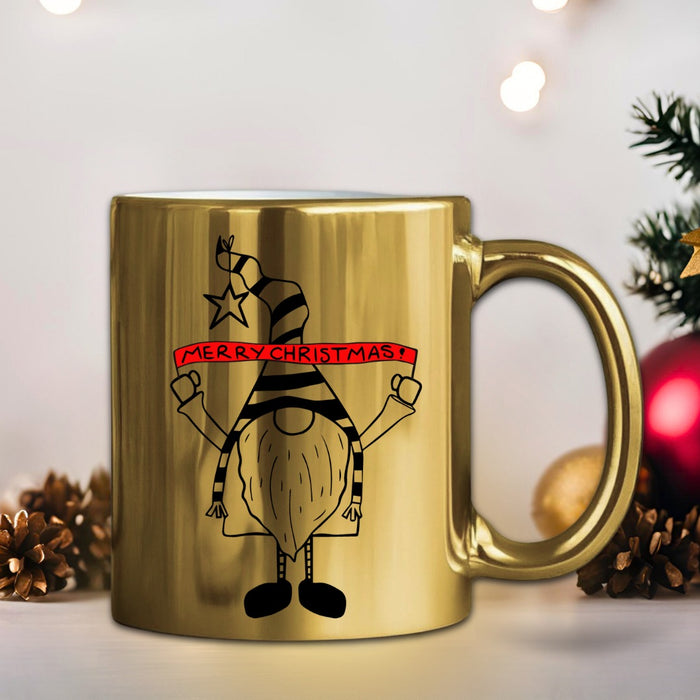 Mug Dorado Navidad 11 Oz Surtidos Caja  x 36 Unidades
