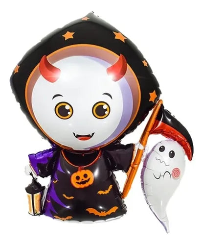Globo Metalizado Halloween La Muerte 27” X 1 Unidad