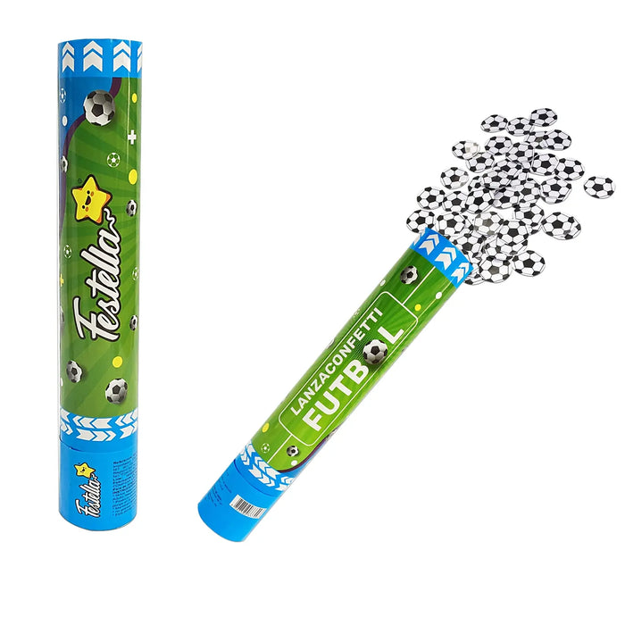 Lanza Confetti Futbol 30 CM Festella x 1 Unidad