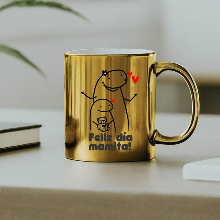 Mug Dorado Espejo  Madres 11 Oz Ref. 12 x 1 Unidad