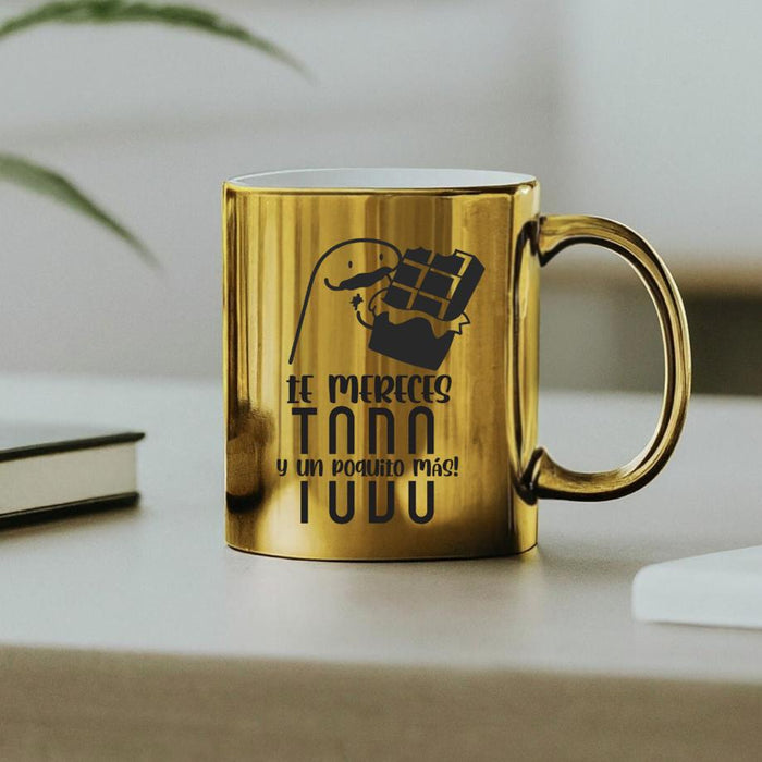 Mug Dorado Espejo  Madres 11 Oz Ref. 15 x 1 Unidad