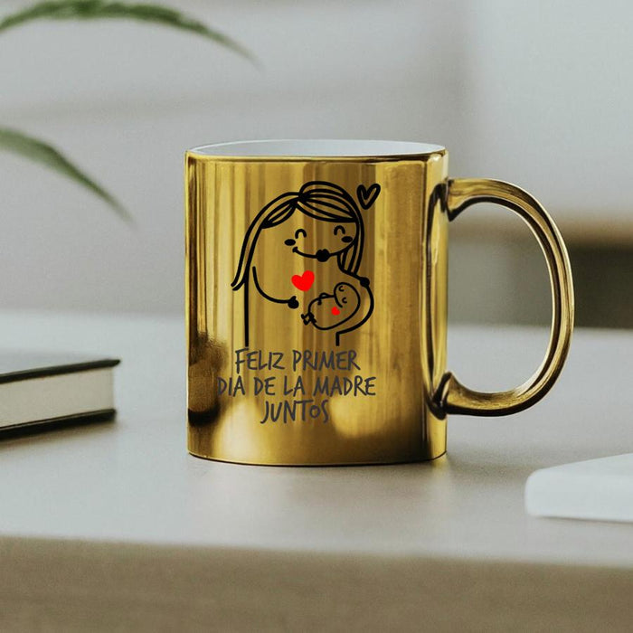 Mug Dorado Espejo  Madres 11 Oz Ref. 4 x 1 Unidad