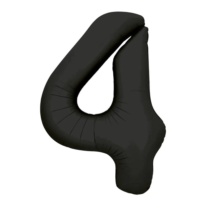 Globo Metalizado # 4 Negro 32" Sempertex