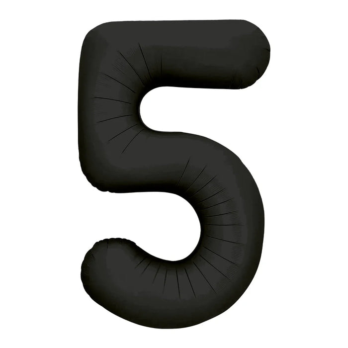 Globo Metalizado # 5 Negro 32" Sempertex
