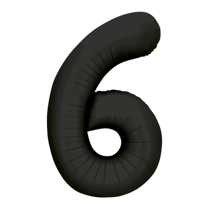 Globo Metalizado # 6 Negro 32" Sempertex