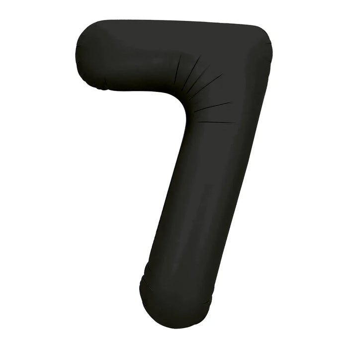Globo Metalizado # 7 Negro 32" Sempertex