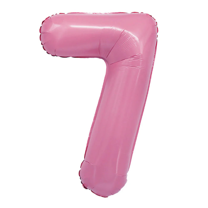 Globo Metalizado # 7 Rosado 16" Sempertex