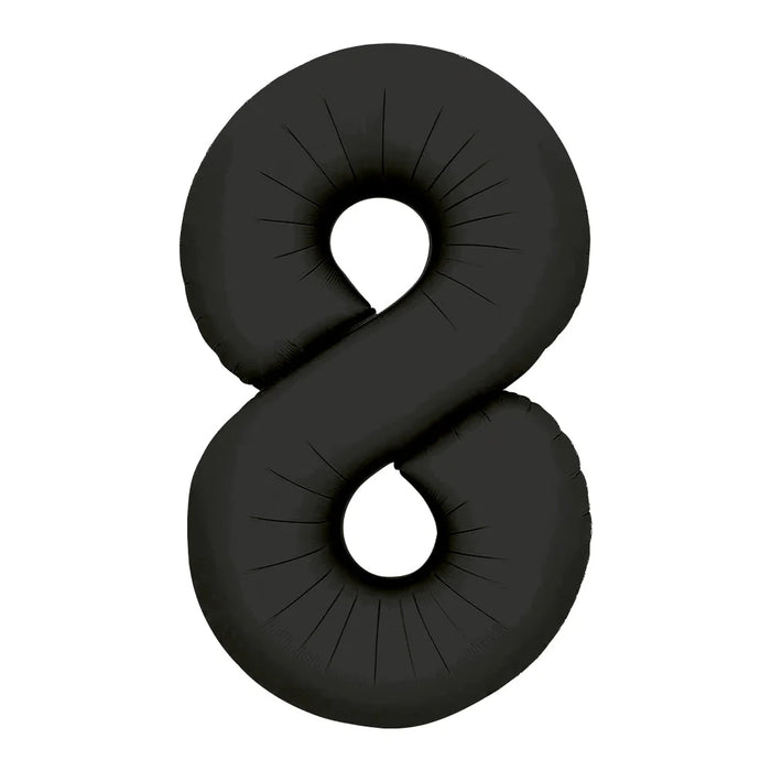 Globo Metalizado # 8 Negro 32" Sempertex
