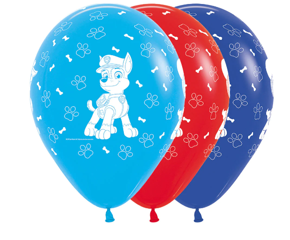 Globos Infinity Paw Patrol Niño Fashion Surtido R12 X 10 Unidades Sempertex