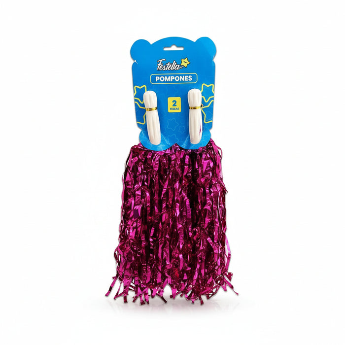 Pompones Pequeños Fucsia 30Gr x 2 Unidades Festella