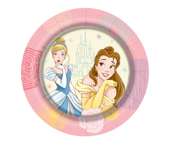 Plato 7" Princesas X 8 Unidades Sempertex