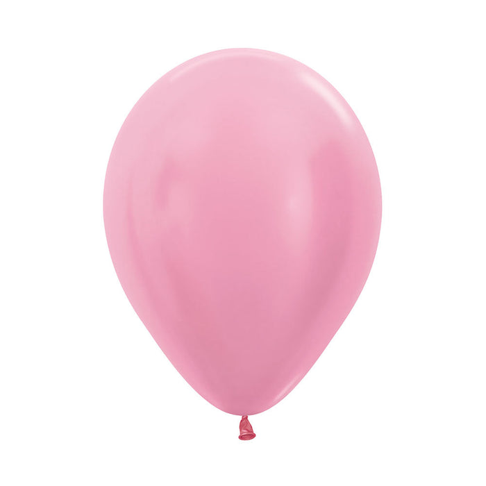 UNIDAD de Globo 409 Satin Rosado R9 X UNIDAD Sempertex