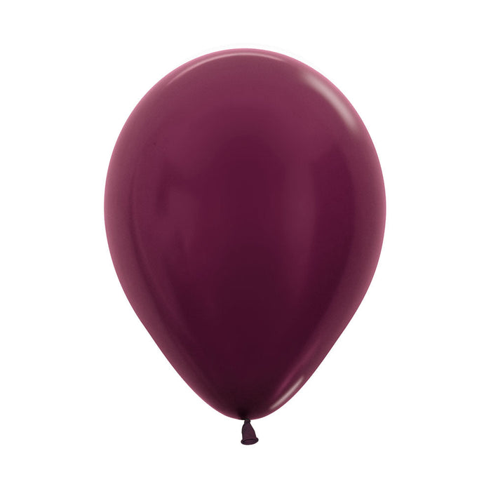 Globo Vinotinto Metal R9 X 50 Unidades Sempertex