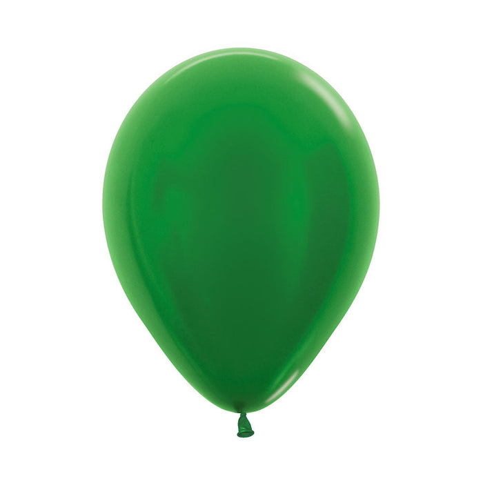Globo Verde Metal R9 X 20 Unidades Sempertex