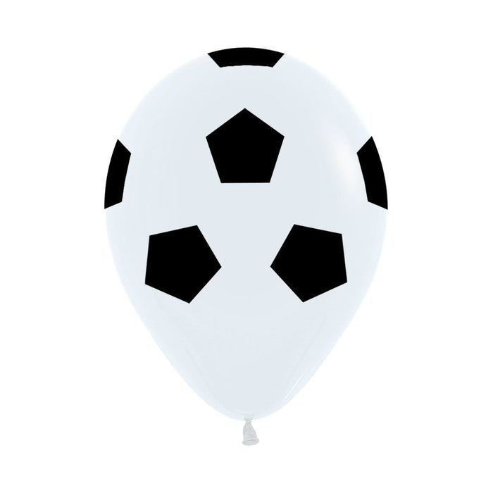 Globo Fashion Blanco Balón de Futbol R5 x 50 Unidades Sempertex