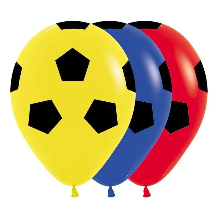 Globo Infinity Fashion Balón de Futbol Tricolor R12 x 12 Unidades Sempertex