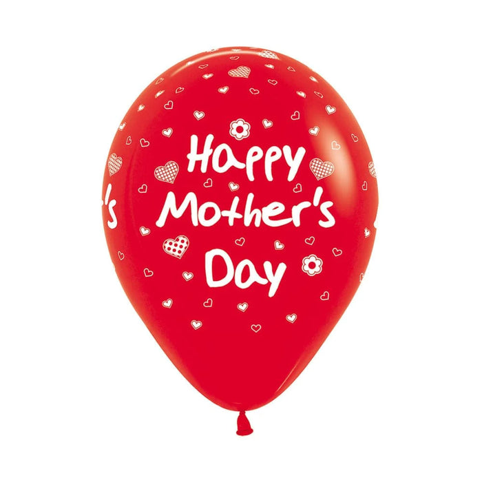 Globo Happy Mothers Day Fashion Rojo R12 X 50 Unidades Sempertex