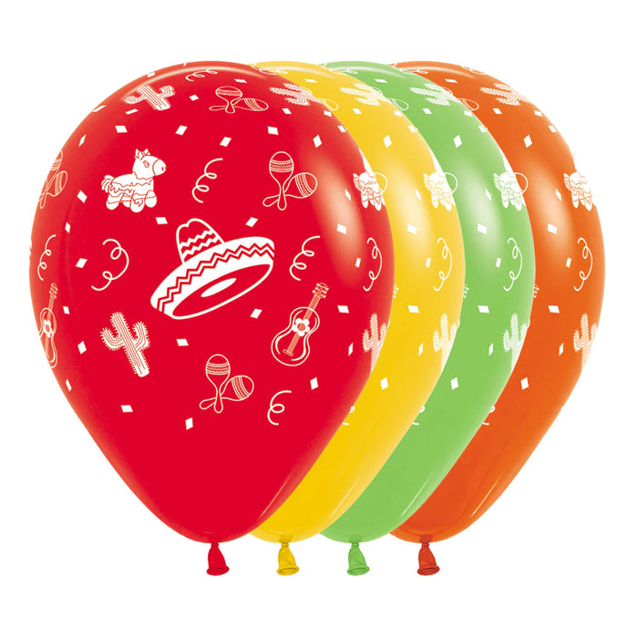 Globo Infinity Mexicano F Surtido R12 X 12 Unidades Sempertex