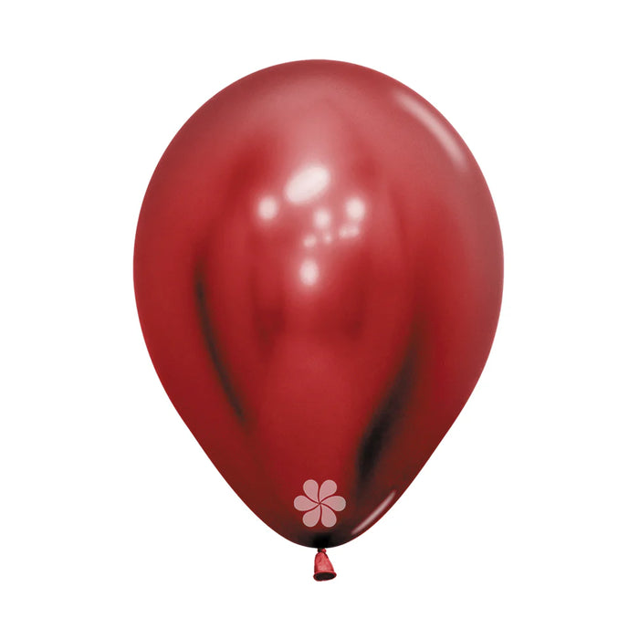 Globo Rojo Cristal Reflex R12 x 12 Unidades Sempertex