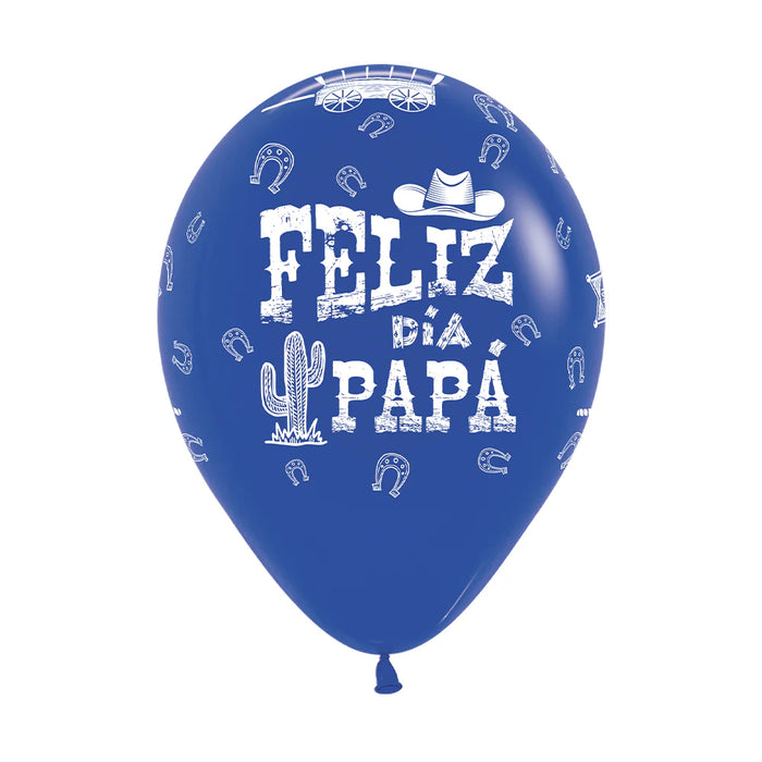 Globo Feliz Dia Papa Oeste Infinity Fashion Surtido R12 x 50 Unidades Sempertex