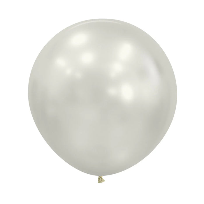 Globo Blanco Nacar Silk R24 x 3 Unidades Sempertex