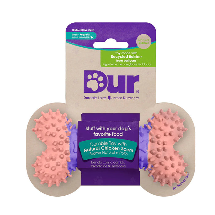 Juguete Hueso Pequeño Lila/Rosado Para Macotas x 1 Unidad