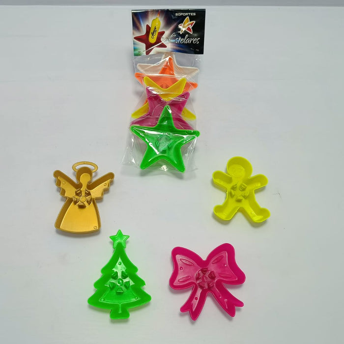 Soportes plasticos Para Vela X 5 Unidades Colores Surtidos x Bulto de 100 paquetes