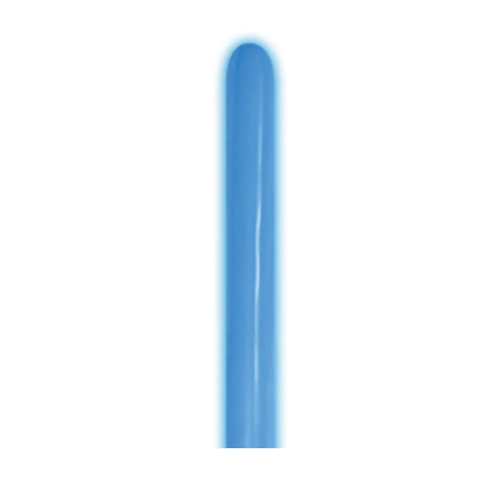 Globo Azul Neon Tubito 260 X 50 Unidades Sempertex