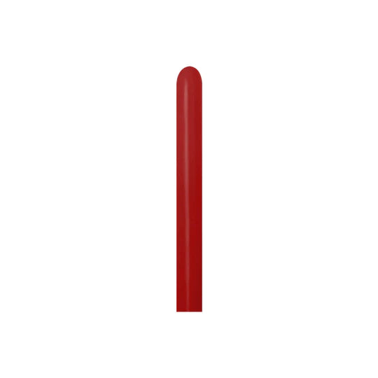 Globo Rojo Imperial Fashion Tubito 260 x 50 Unidades Sempertex