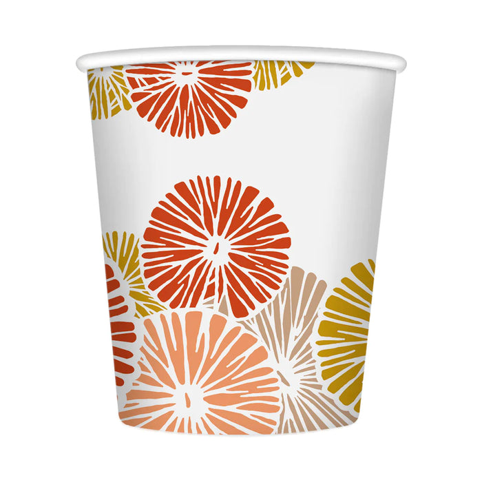 Vaso 9 0z Citrus Naranja x 8 Unidades Sempertex
