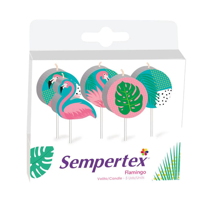 Velita Flamingo X 5 Unidades Sempertex