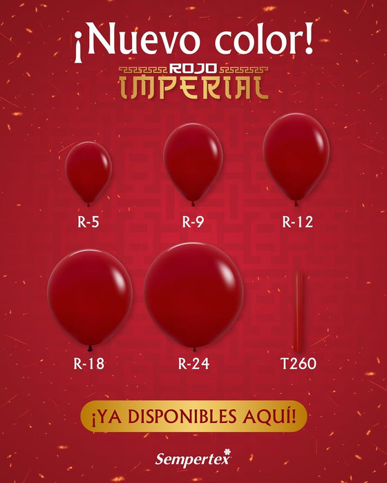 UNIDAD De Globo Rojo Imperial Fashion R5 x ( x UNIDAD ) Sempertex