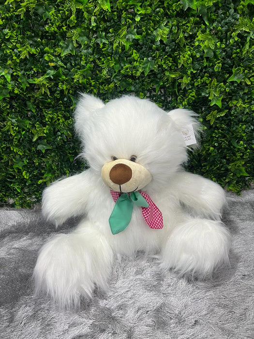 Oso de Peluche Deluxe Mediano Blanco 37 CM